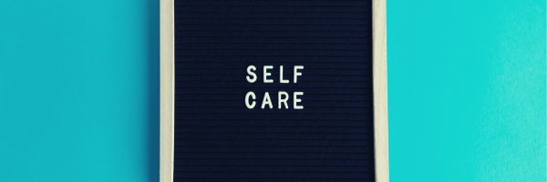 Bilderrahmen mit Text Selfcare