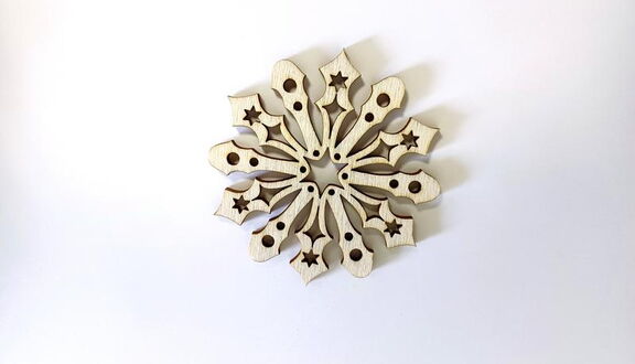 Weihnachtsanhänger Schneeflocke